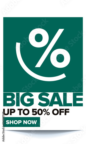 Sale Design Template With Elegant Background Colour Vector