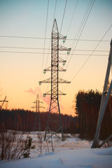 Power line pylon.