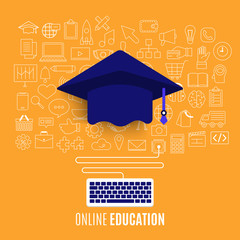 Poster - Online educations concept