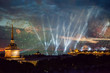 © alexkazachok - Salute on the holiday scarlet sails in St. Petersburg. Russia. View from St. Isaac's Cathedral
