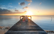 © udoikel09 - Breathtaking view of sunset seascape at Kudat, Malaysia. soft focus due to long expose.