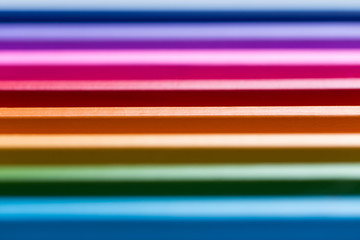 Wall Mural - Colourful background: close-up of colour pencils, shot with low depth of field