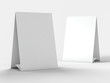 © polesnoy - Mock up menu frame on table. 3D