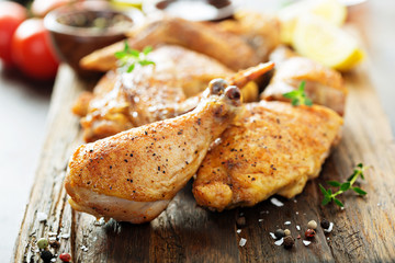 Sticker - Pieces of grilled or smoked chicken