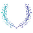leafs wreath crown icon vector illustration design