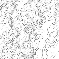 Poster - Line topographic map contour background. Vector illustration