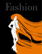 © Dzmitry Sukhavarau - Stylish fashion model. Pretty young girl. Fashion girl Sketch