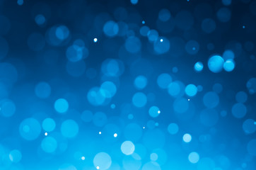Wall Mural - dark blue abstract backgrounds with bokeh.