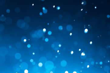 Wall Mural - dark blue abstract backgrounds with bokeh.
