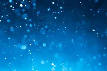 Wall Mural - dark blue abstract backgrounds with bokeh.