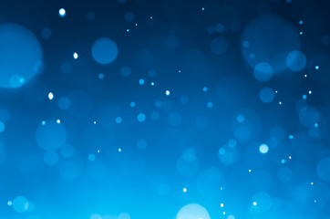 Wall Mural - dark blue abstract backgrounds with bokeh.