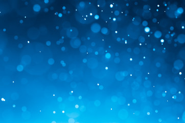 Wall Mural - dark blue abstract backgrounds with bokeh.