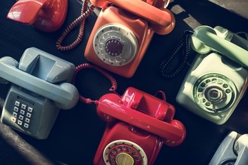 antique rotary dial retro home phone