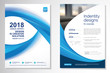 © imoooun - Template vector design for Brochure, AnnualReport, Magazine, Poster, Corporate Presentation, Portfolio, Flyer, infographic, layout modern with blue color size A4, Front and back, Easy to use and edit.