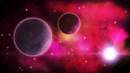 Wall Mural - Cosmic scene. Loop.