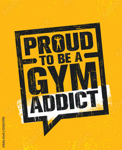 Αφίσα Proud To Be A Gym Addict