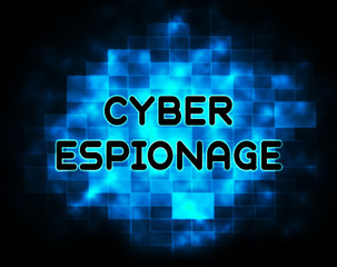 Wall Mural - Cyber Espionage Criminal Cyber Attack 2d Illustration