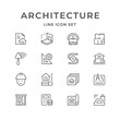 © motorama - Set line icons of architectural