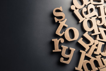 story wood letters