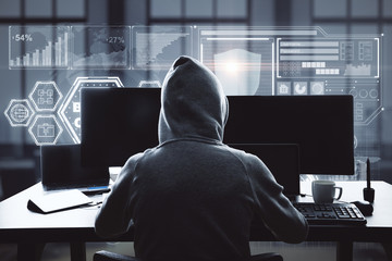 Poster - Hacking and web concept