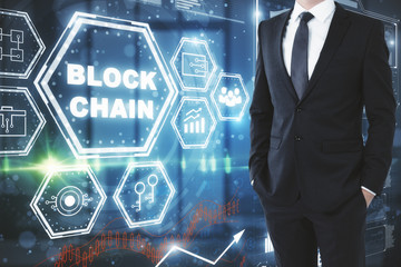 Poster - Future and blockchain concept