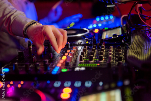 Photo  Professional sound mixer for musical events