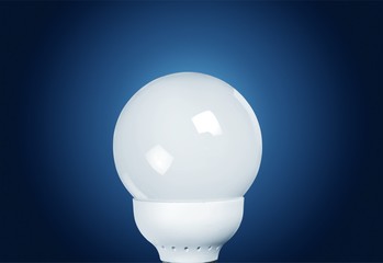 Canvas Print - Glowing yellow light bulb, busienss idea concept