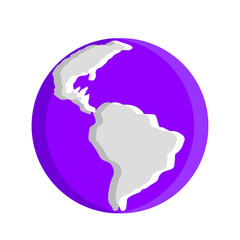 Planet Earth flat icon