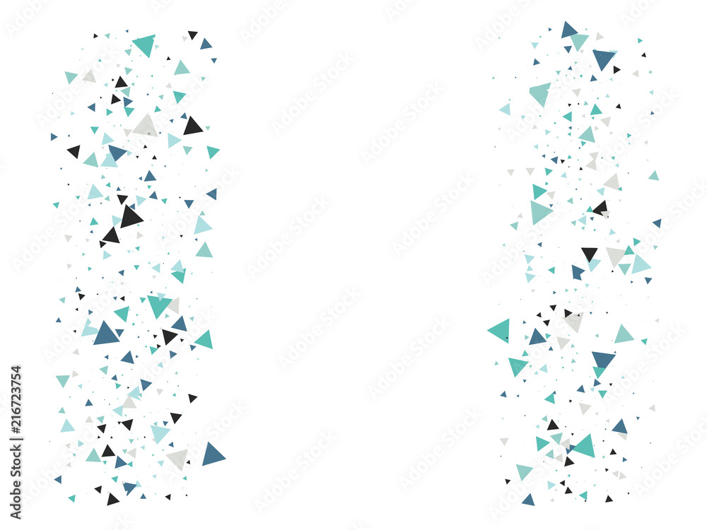 Blast Glass Shatter Memphis Vector Frame. Triangle Fragmentation ...