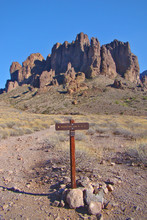 Superstition Mountain At Apache Junction