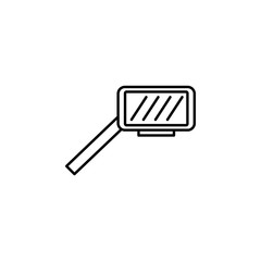 Poster - pit stop icon. Element of motor sport icon for mobile concept and web apps. Thin line pit stop icon can be used for web and mobile