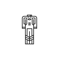Poster - race suit icon. Element of motor sport icon for mobile concept and web apps. Thin line race suit icon can be used for web and mobile