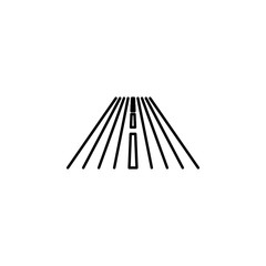 Poster - circuit icon. Element of motor sport icon for mobile concept and web apps. Thin line circuit icon can be used for web and mobile