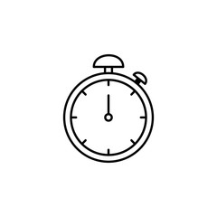 Poster - stopwatch icon. Element of time value icon for mobile concept and web apps. Thin line stopwatch icon can be used for web and mobile