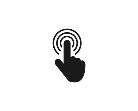 Finger by pressing the button