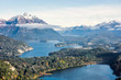 Gorgeous view from the top of Cerro Companario in Nahuel Huapi National Park, San Carlos de Bariloche (or simply, Bariloche), Rio Negro, located on the northern edge of Argentina's Patagonia region