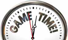 Game Time Play Have Fun Competition Clock 3d Illustration