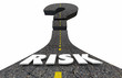 © iQoncept - Risk Danger Warning Liability Exposure Question Mark Road 3d Illustration