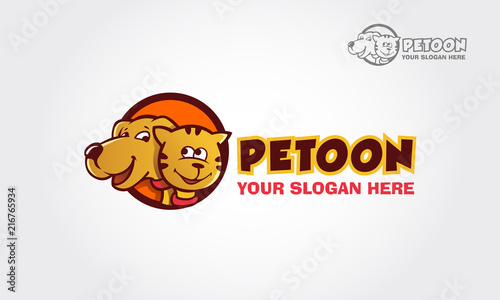 Vector Pet Shop Logo Design Templates In Cartoon Style Buy This