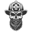 © DGIM studio - Skull in the fireman hat