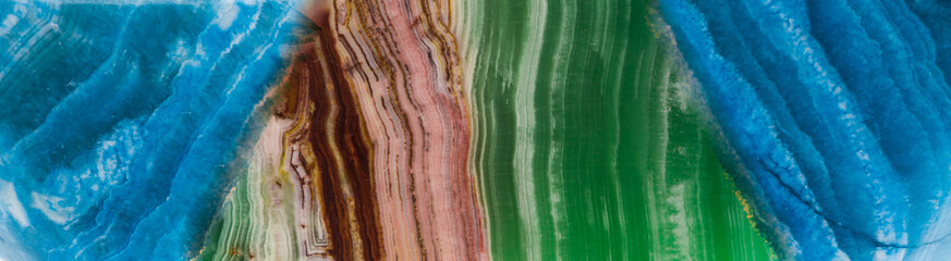 Poster - luxurious abstract agate, beautiful texture of natural stone