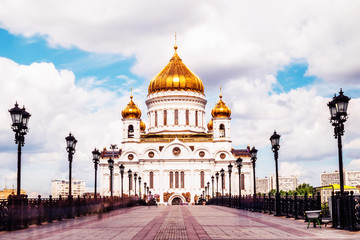 Wall Mural - Cathedral of Christ the Saviour in Moscow Russia