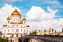 Cathedral Of Christ The Saviour In Moscow Russia