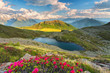 © ClickAlps - Grom lake at sunset, Mortirolo pass in Lombardy district, Brescia province, Italy.