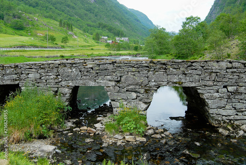 Summer Landscape With An Old Stone Bridge Across The Small River In Rural Norway Buy This Stock Photo And Explore Similar Images At Adobe Stock Adobe Stock