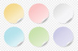 © 210484kate - Round colorful stickers set. EPS 10. Vector illustration