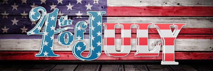Poster - Composite image of independence day graphic