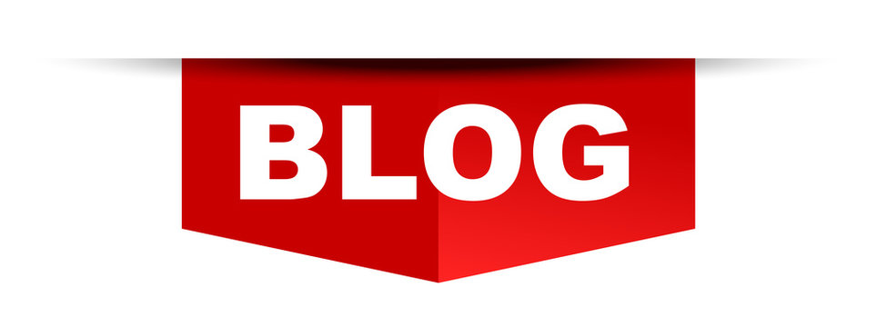 red vector banner blog