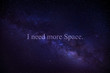 I need more space - Sternenbild