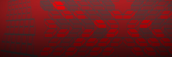 Poster - Composite image of colorful geometric squares 